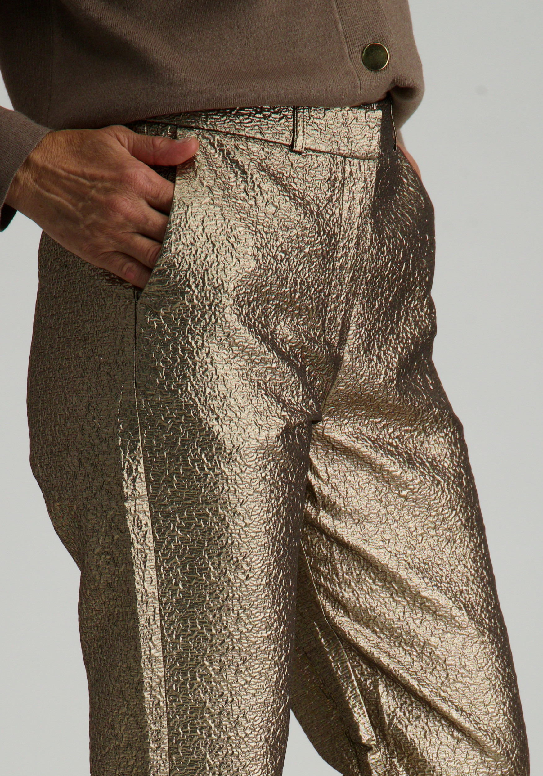Geisha Broek Metallic 41666-20 Goud