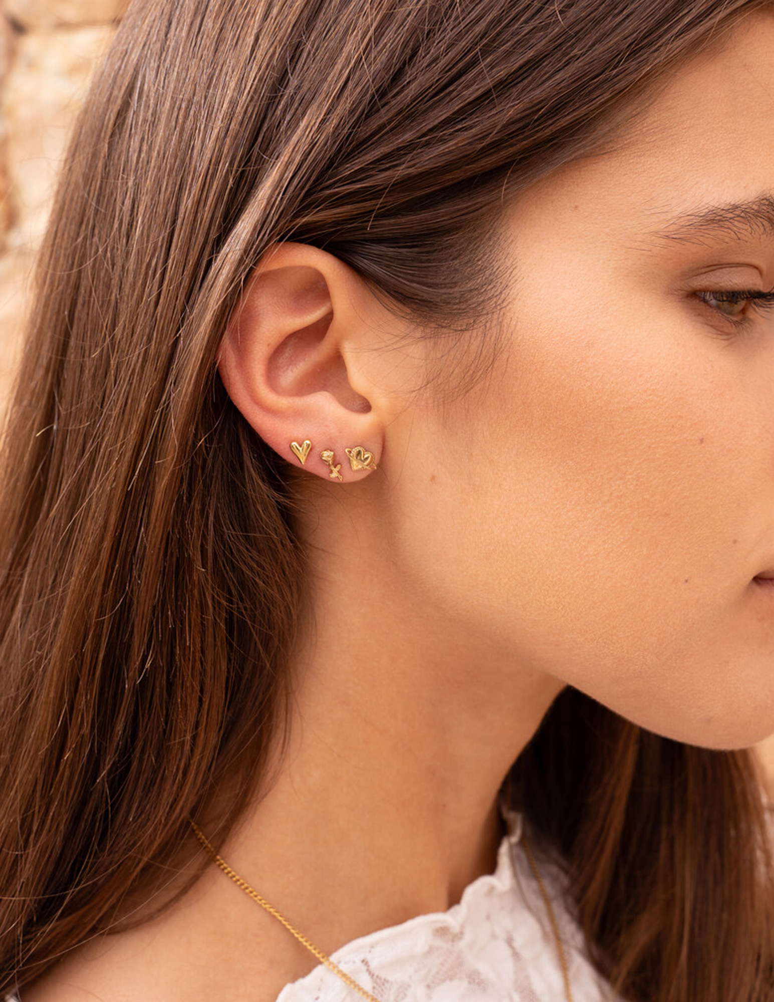 My Jewellery Studs ufo hart MJ12093 Goud