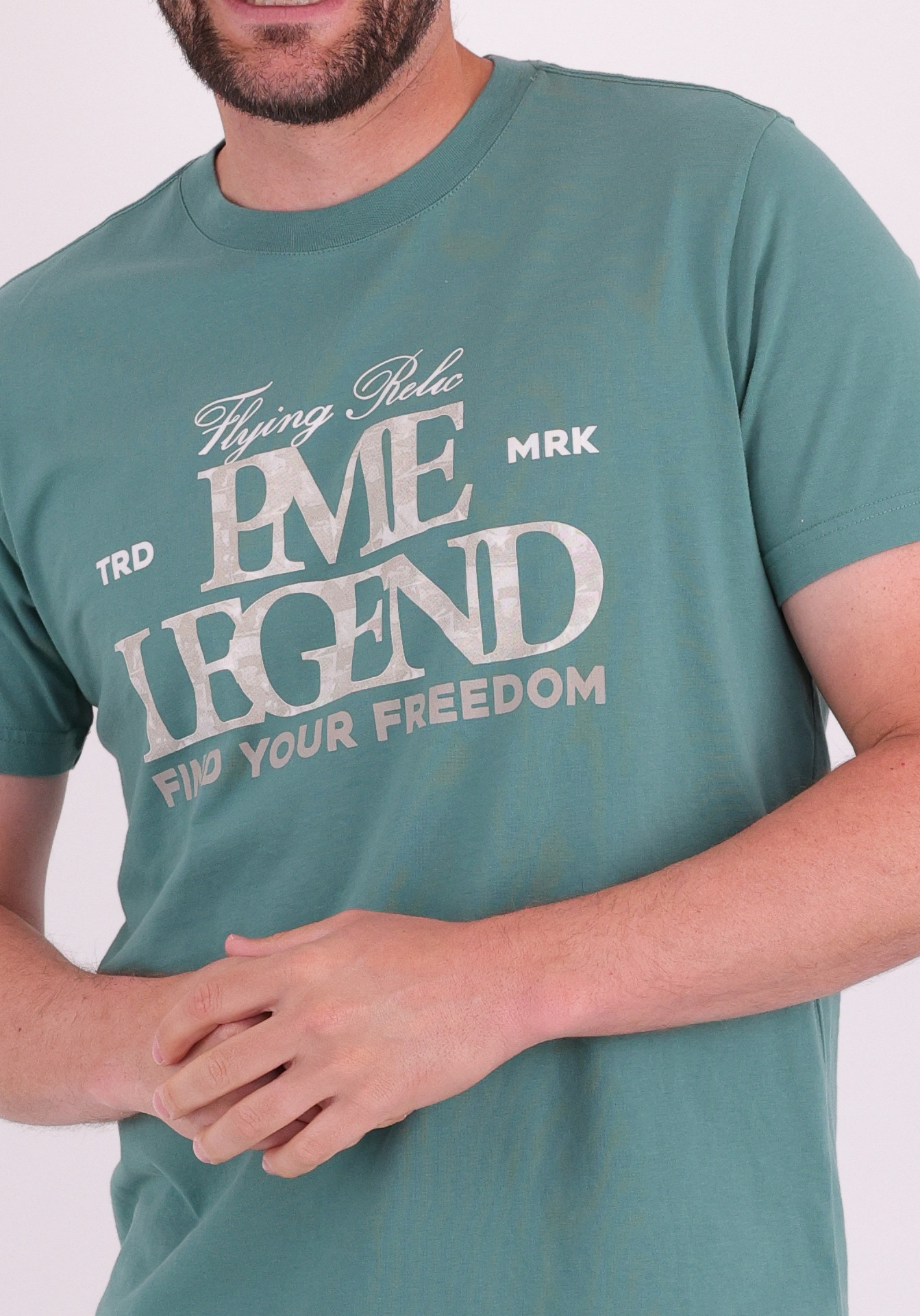 PME Legend T-shirt PTSS2604596 Midden groen