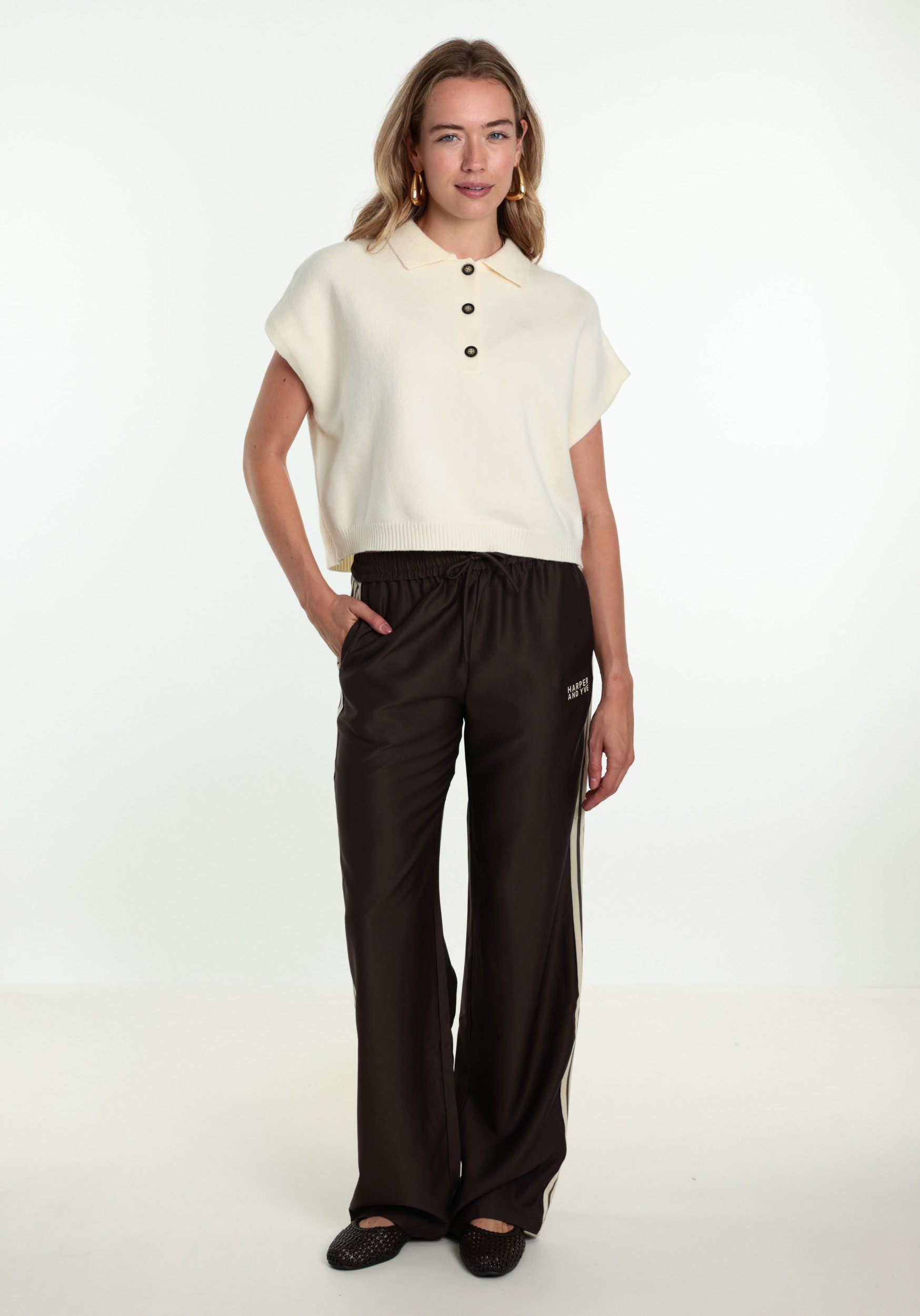 Harper & Yve Broek Hana AW6P101 Donker bruin