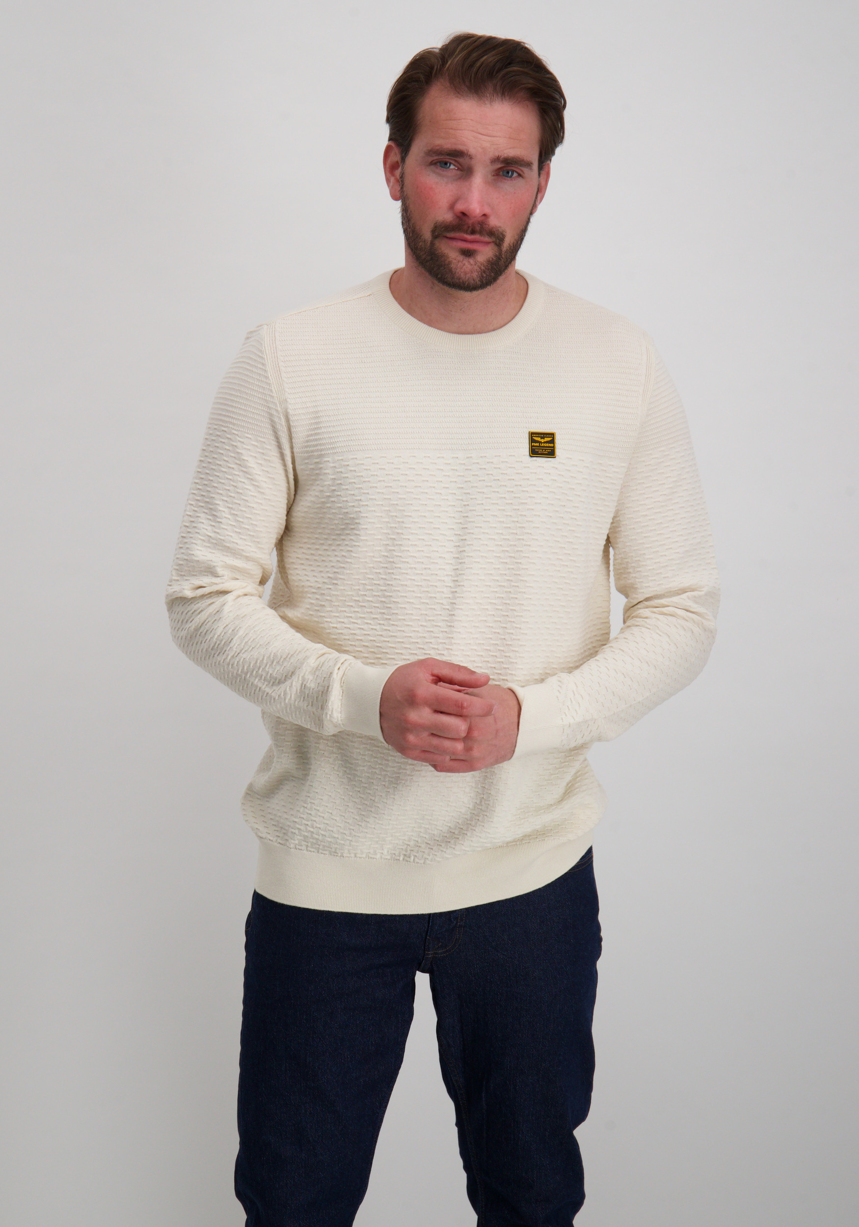 PME Legend Trui PKW2510300 Ecru