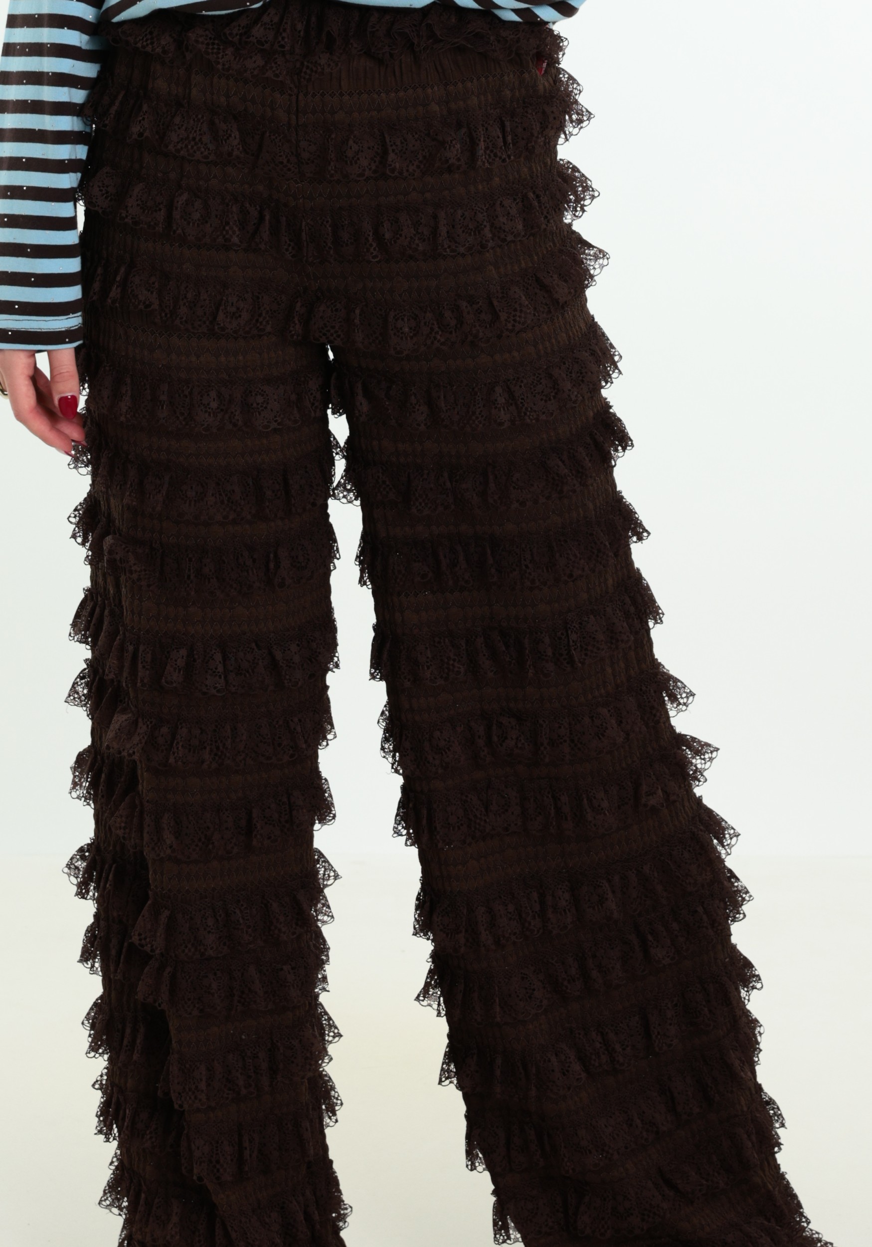 Harper & Yve Broek Lo AW6P107 Donker bruin