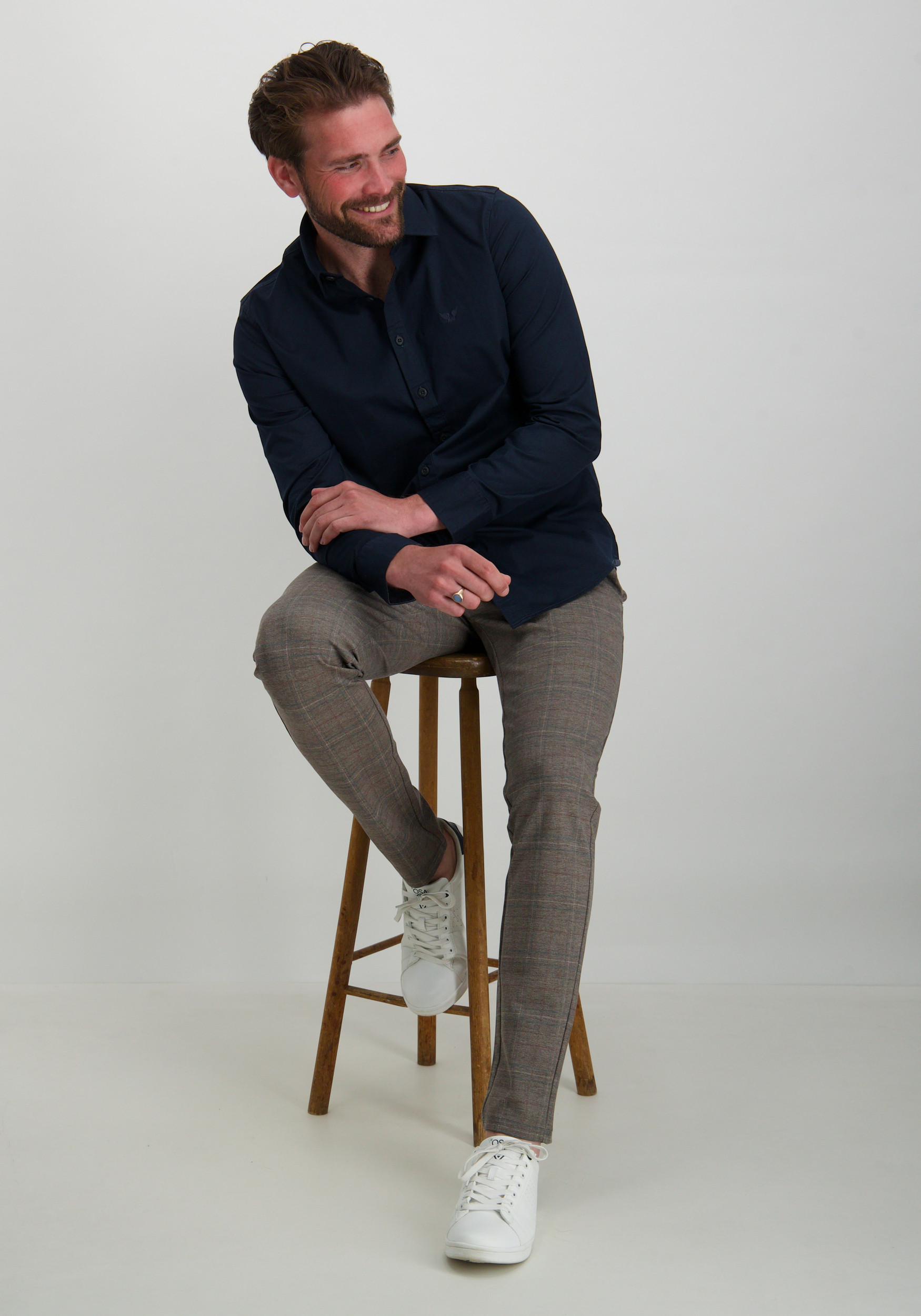 PME Legend Overhemd PSI2400011 Donker blauw