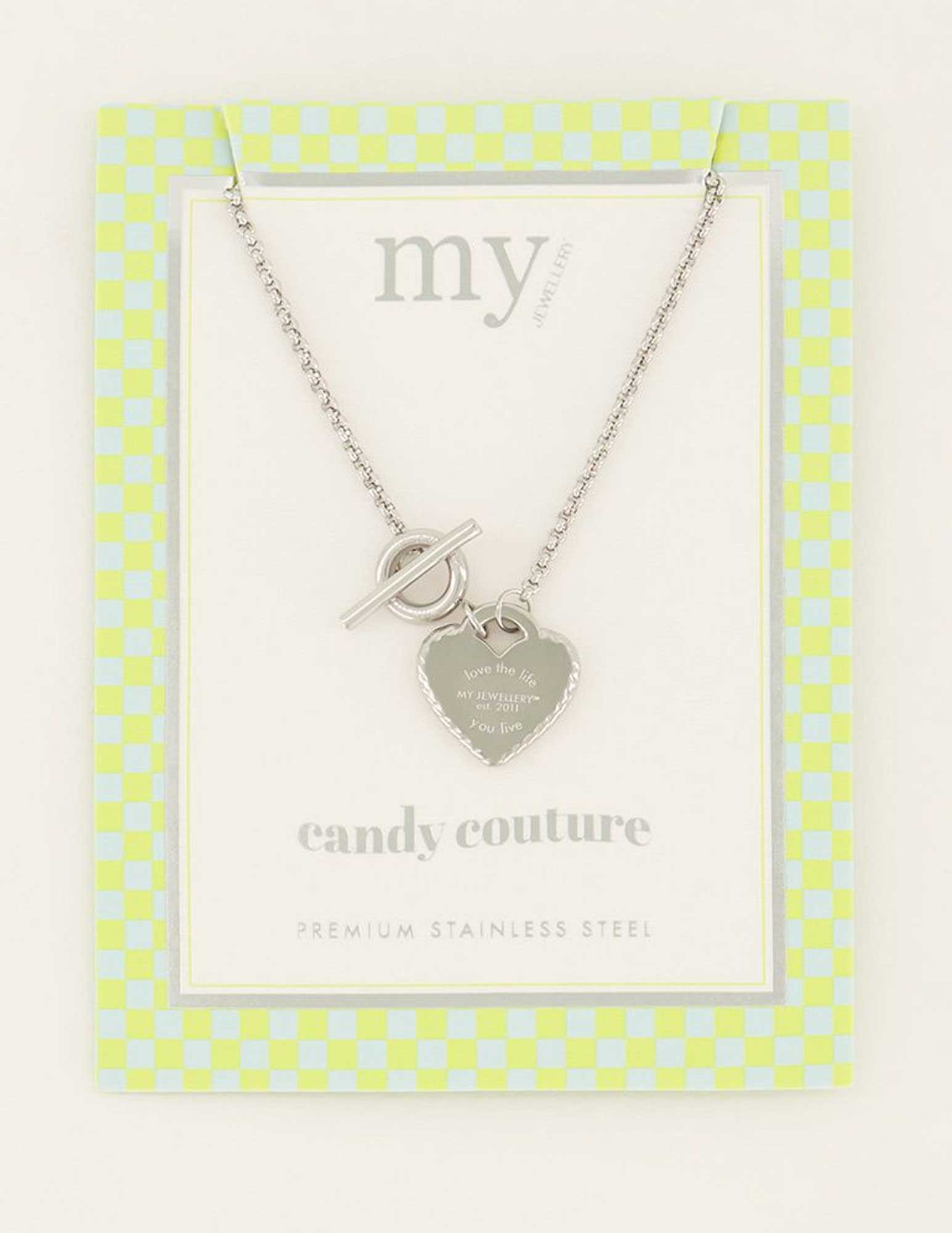 My Jewellery Ketting hart Candy Couture MJ06285 Zilver
