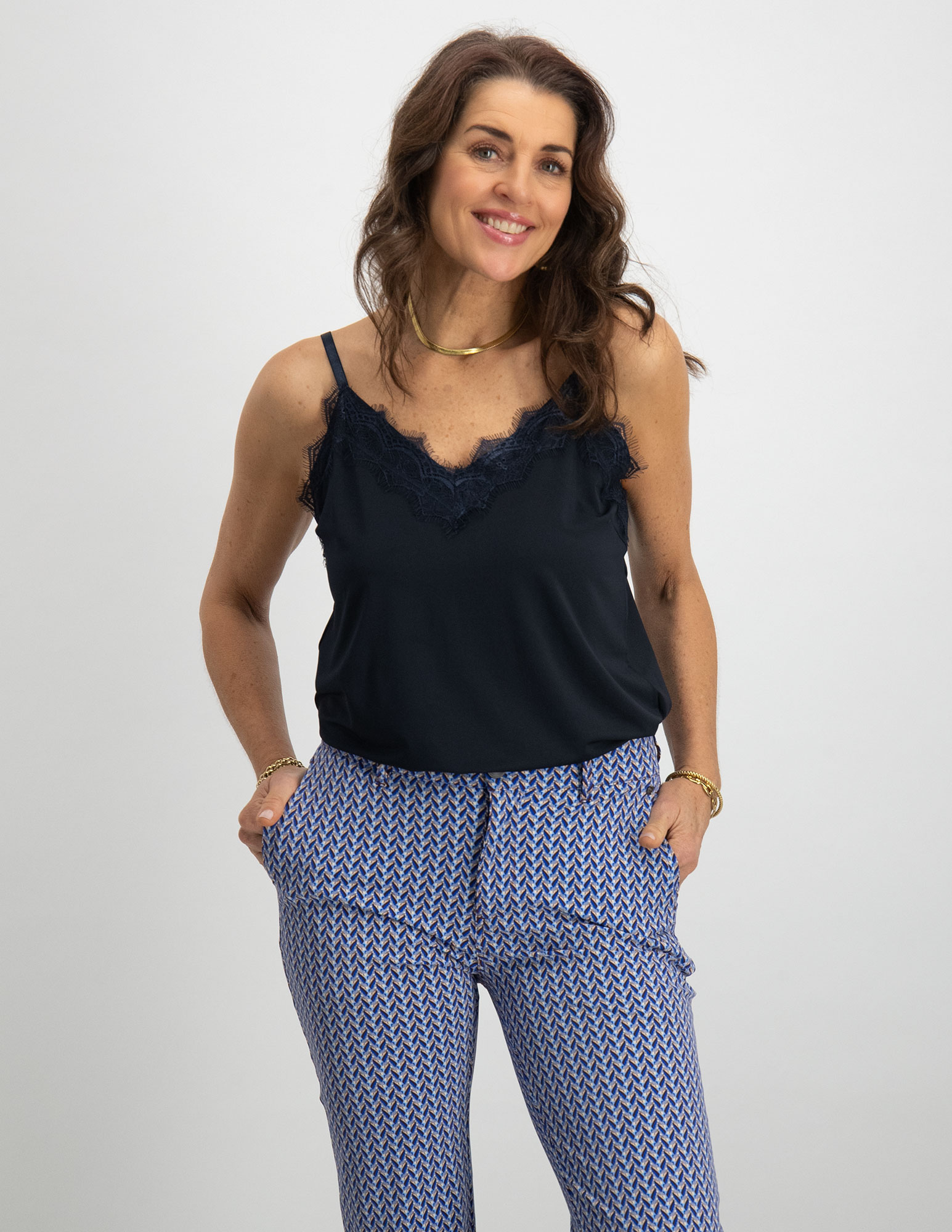 FREE|QUENT Top Bicco 120962 Donker blauw