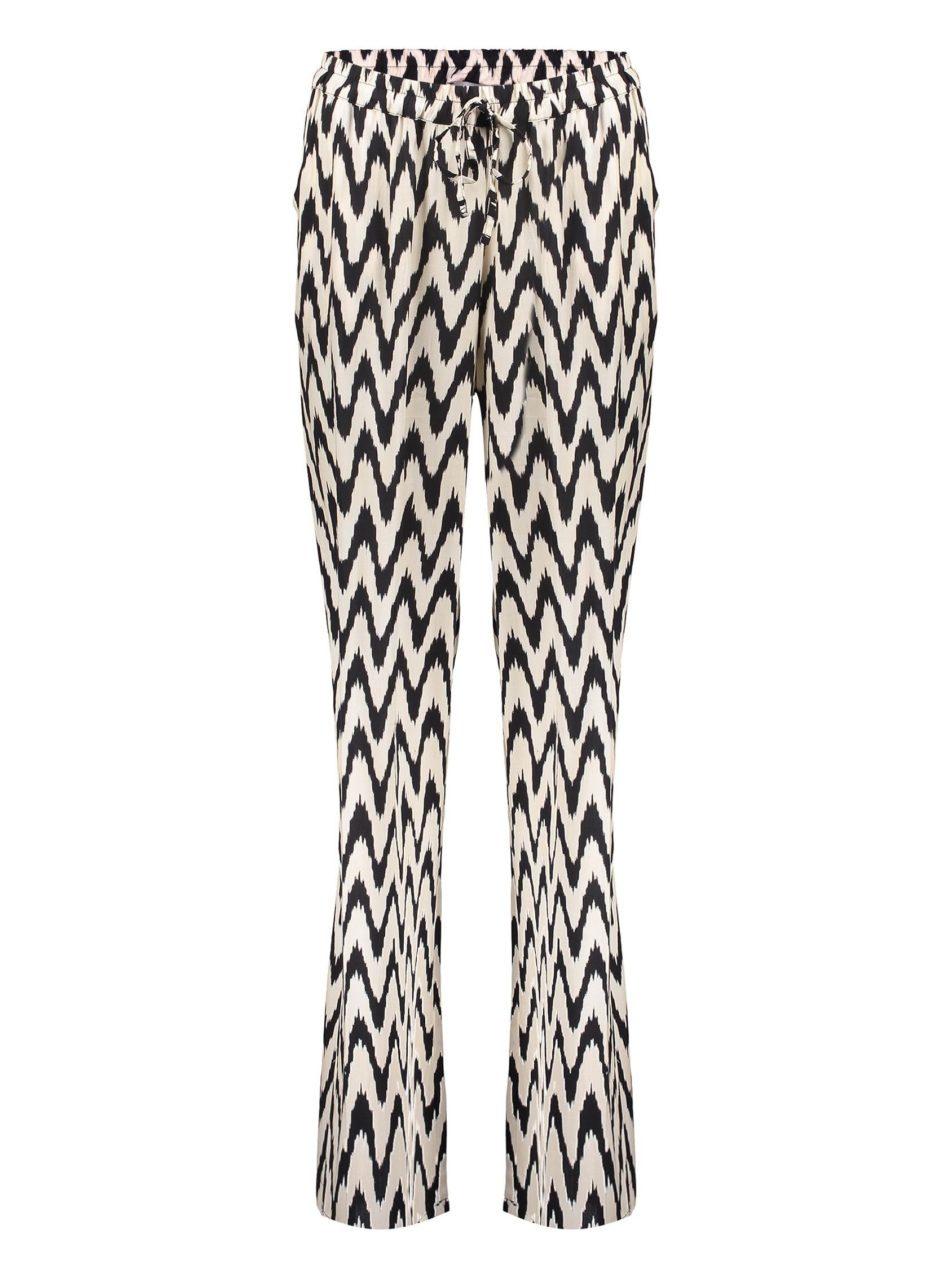 Geisha Broek all-over print 51173-70 Zwart/Wit